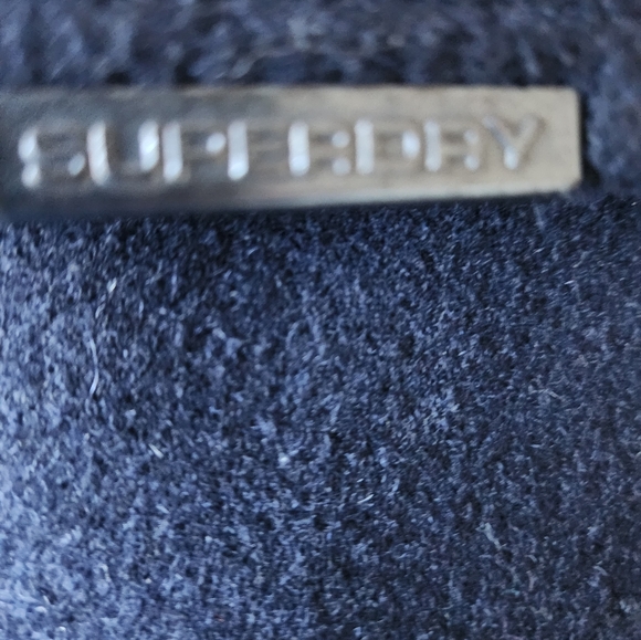 Superdry Men's Dark Blue Peacoat with Light Gray Collar - Picture 13 of 15